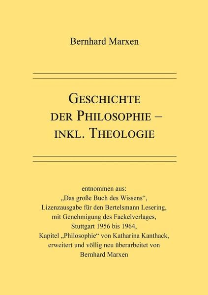 Produktbild: Geschichte der Philosophie - inkl. Theologie