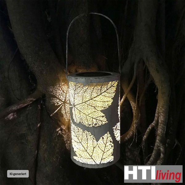 Produktbild: HTI-Living Solarlaterne Bl&auml;tter/Baum, 2er Set Luna Solarlaterne Bl&auml;tter/Baum, 2er Set Luna