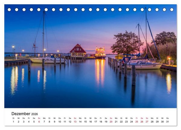 Produktbild: Fischland-Dar&szlig; - Stimmungsvolle Augenblicke (Tischkalender 2026 DIN A5 quer), CALVENDO Monatskalender