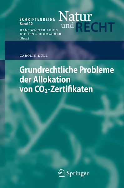 Produktbild: Grundrechtliche Probleme der Allokation von CO2-Zertifikaten