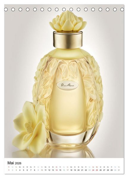Produktbild: Parfum Eleganz im Glas (Tischkalender 2026 DIN A5 hoch), CALVENDO Monatskalender