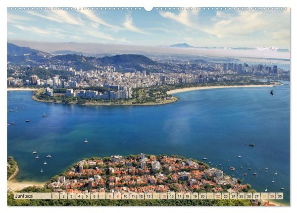 Produktbild: Rio de Janeiro, Stadt des Sonnenscheins (hochwertiger Premium Wandkalender 2025 DIN A2 quer), Kunstdruck in Hochglanz