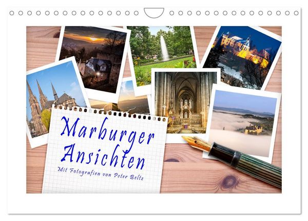 Produktbild: Marburger Ansichten (Wandkalender 2026 DIN A4 quer), CALVENDO Monatskalender