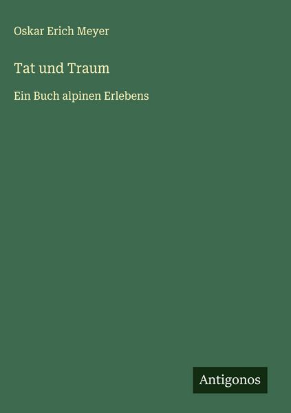 Produktbild: Tat und Traum