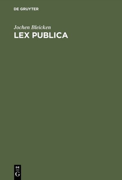 Produktbild: Lex publica