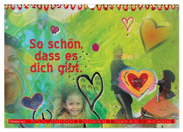 Produktbild: So sch&ouml;n, dass es dich gibt (Wandkalender 2026 DIN A3 quer), CALVENDO Monatskalender