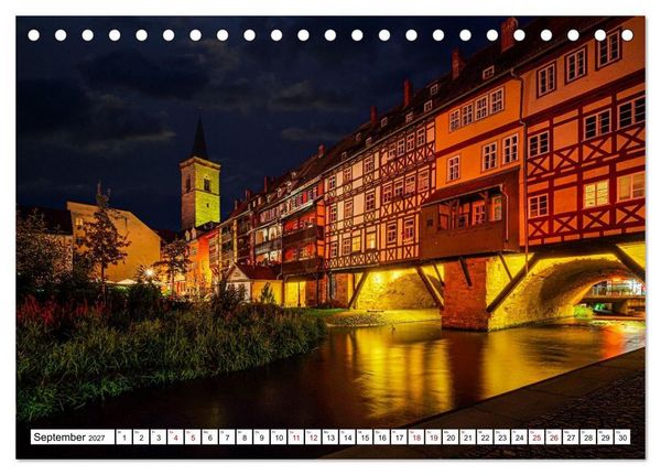 Produktbild: Mein Erfurt - Hier bin ch zu Hause (Tischkalender 2027 DIN A5 quer), CALVENDO Monatskalender