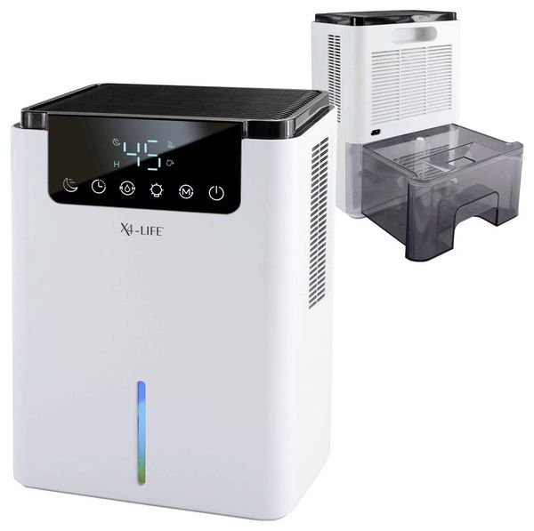 Produktbild: X4-LIFE D2 Luftentfeuchter 20m&sup2; 60W 0.7 l/Tag Schwarz