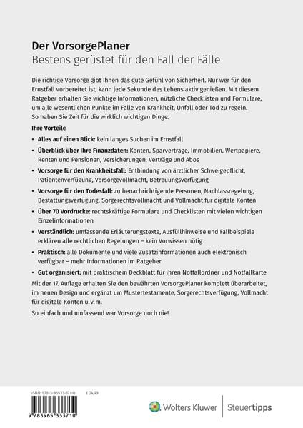 Produktbild: Der VorsorgePlaner