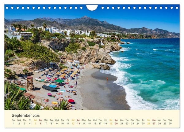 Produktbild: Costa del Sol - the sunny side of Andalusia (Wall Calendar 2026 DIN A4 landscape), CALVENDO 12 Month Wall Calendar
