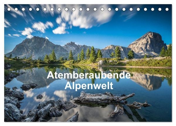 Produktbild: Atemberaubende Alpenwelt (Tischkalender 2026 DIN A5 quer), CALVENDO Monatskalender