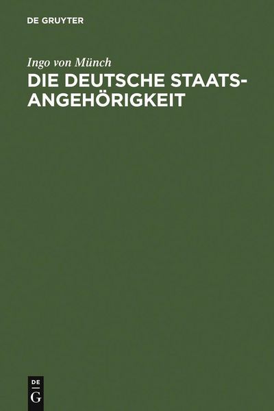 Produktbild: Die deutsche Staatsangeh&ouml;rigkeit