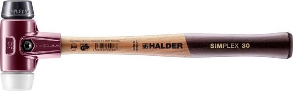 Produktbild: Halder SIMPLEX 3027.030 Schonhammer ergonomischer Griff, mittelhart 335g 295mm 1St.