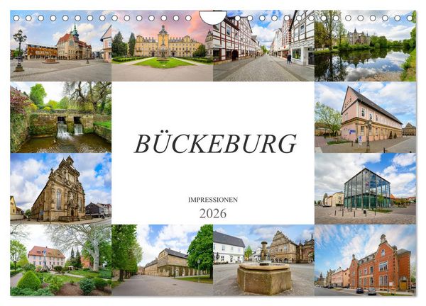 Bückeburg Impressionen (Wandkalender 2026 DIN A4 quer), CALVENDO Monatskalender