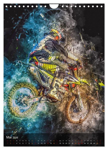 Produktbild: Motocross - einfach faszinierend (Wandkalender 2026 DIN A4 hoch), CALVENDO Monatskalender