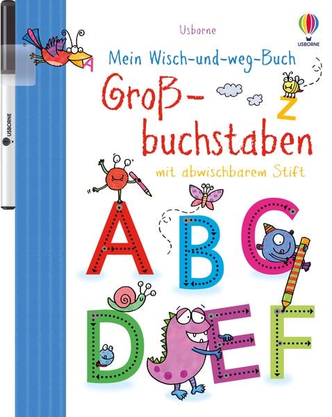 Mein Wisch-und-weg-Buch: Großbuchstaben, Taschenbuch von Jessica Greenwell, Usborne, 978-1-78232-501-7