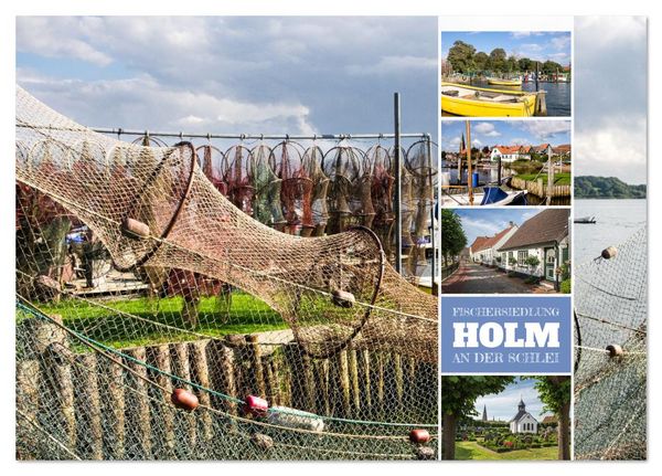 Fischersiedlung Holm an der Schlei (Tischkalender 2026 DIN A5 quer), CALVENDO Monatskalender