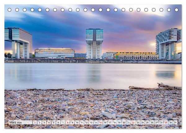 Produktbild: K&ouml;lsche Impressionen bei Tag und Nacht (Tischkalender 2026 DIN A5 quer), CALVENDO Monatskalender