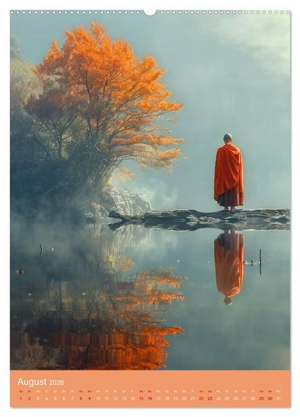 Produktbild: Meditative Stille (Wandkalender 2026 DIN A2 hoch), CALVENDO Monatskalender