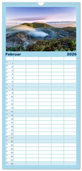 Produktbild: Familienplaner 2026 - Unglaubliche Natur - Landschaften aus unserer wunderbaren Welt mit 5 Spalten (Wandkalender, 21 x 45 cm) CALVENDO