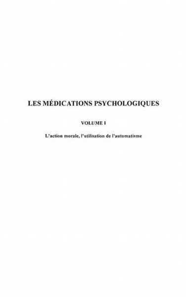 Produktbild: Medications psychologiques t.1