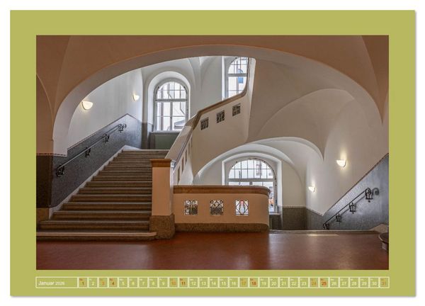 Produktbild: Treppenblicke &ndash; Kunstvolle Perspektiven im Alltag (Wandkalender 2026 DIN A2 quer), CALVENDO Monatskalender