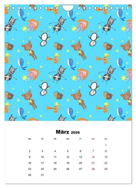 Produktbild: MUSTERMACKE (Wandkalender 2026 DIN A4 hoch), CALVENDO Monatskalender
