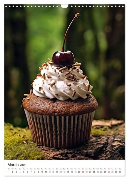 Produktbild: Yummy Cupcakes (Wall Calendar 2026 DIN A3 portrait), CALVENDO 12 Month Wall Calendar