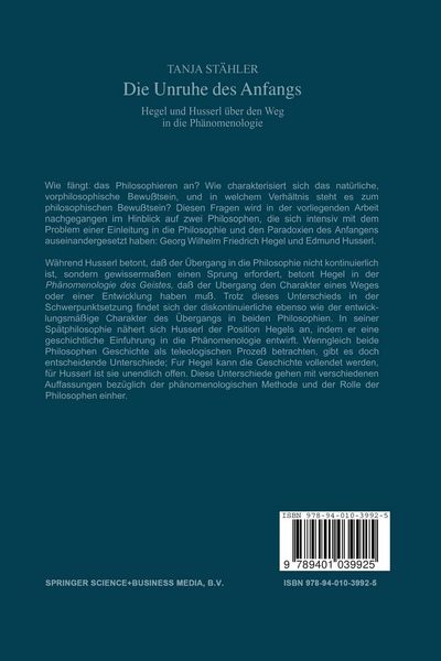Produktbild: Die Unruhe Des Anfangs