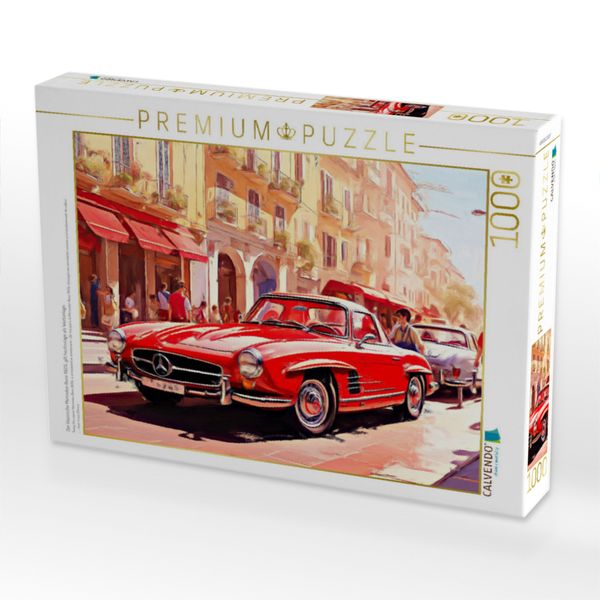 Produktbild: CALVENDO Puzzle Der klassische Mercedes-Benz 190SL gilt heutzutage als Wertanlage. | 1000 Teile Lege-Gr&ouml;&szlig;e 64x48cm Foto-Puzzle f&uuml;r gl&uuml;ckliche Stunden