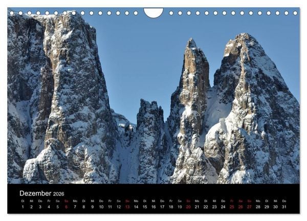 Produktbild: Die Seiser Alm im Winter (Wandkalender 2026 DIN A4 quer), CALVENDO Monatskalender