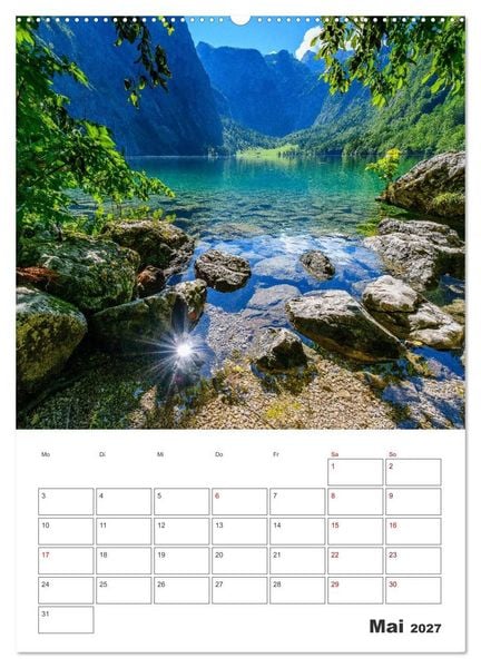 Produktbild: Oberbayerische Alpen (hochwertiger Premium Wandkalender 2027 DIN A2 hoch), Kunstdruck in Hochglanz