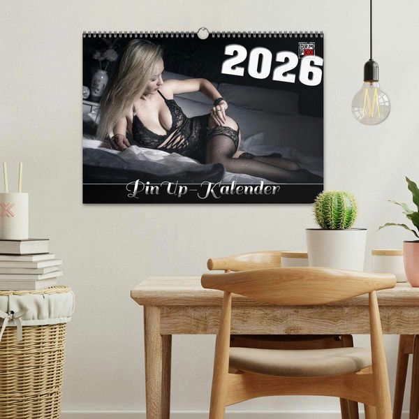 Produktbild: PinUp-Kalender 2026 (Wandkalender 2026 DIN A3 quer), CALVENDO Monatskalender