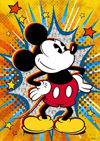 Produktbild: Ravensburger Puzzle 12000472 - Retro Mickey - 1000 Teile Mickey Mouse Puzzle f&uuml;r Disney-Fans ab 14 Jahren