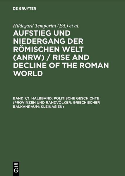 Produktbild: Politische Geschichte (Provinzen und Randv&ouml;lker: Griechischer Balkanraum; Kleinasien)