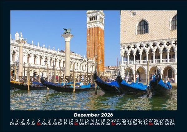 Produktbild: Venedig 2026 Fotokalender DIN A5