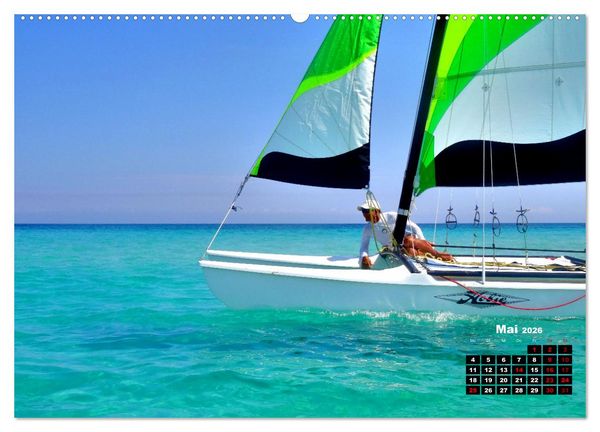 Produktbild: Katamarane an Traumstr&auml;nden - Hobie Cats in Cuba (Wandkalender 2026 DIN A2 quer), CALVENDO Monatskalender