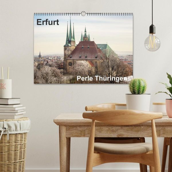 Produktbild: Erfurt. Perle Th&uuml;ringens. (Wandkalender 2026 DIN A3 quer), CALVENDO Monatskalender
