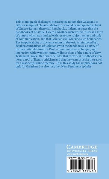 Produktbild: Rhetoric and Galatians