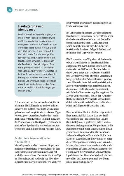 Produktbild: Die Anti-Aging-Ern&auml;hrung f&uuml;r die Haut