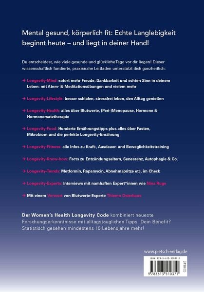 Produktbild: Der Women's Health Longevity-Code