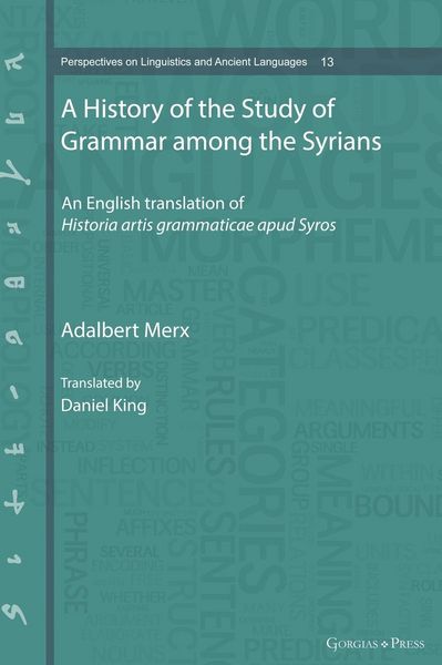 Produktbild: A History of the Study of Grammar among the Syrians