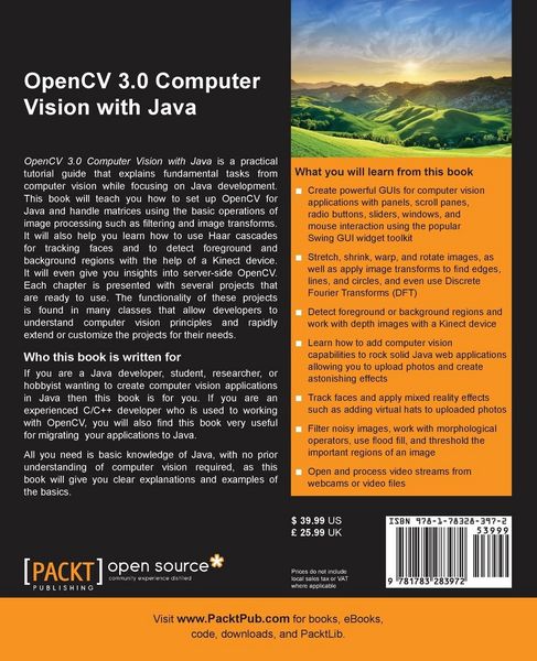 Produktbild: OpenCV Computer Vision with Java