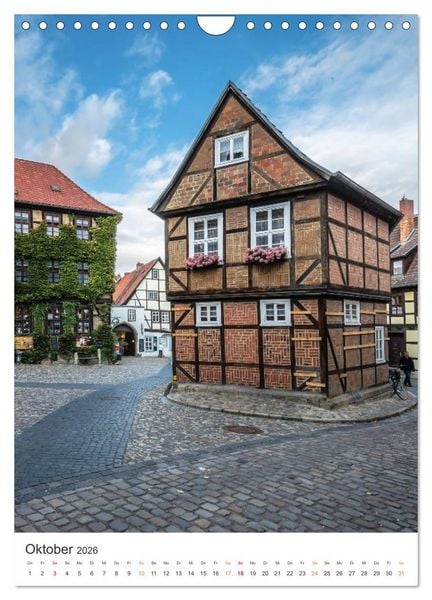Produktbild: Altstadt Quedlinburg (Wandkalender 2026 DIN A4 hoch), CALVENDO Monatskalender