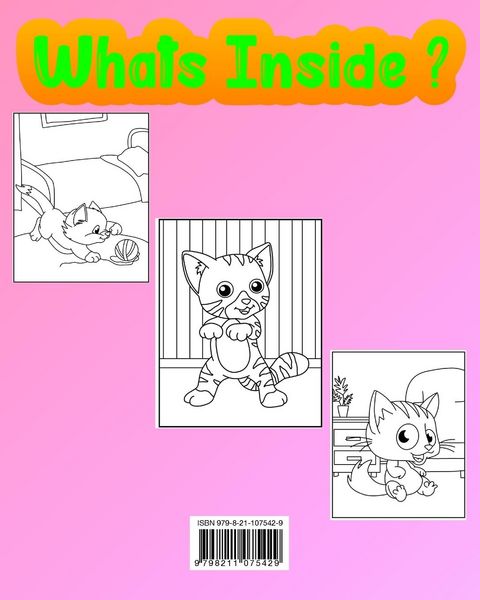 Produktbild: Cute Cats Coloring Book for Kids Ages 4-8