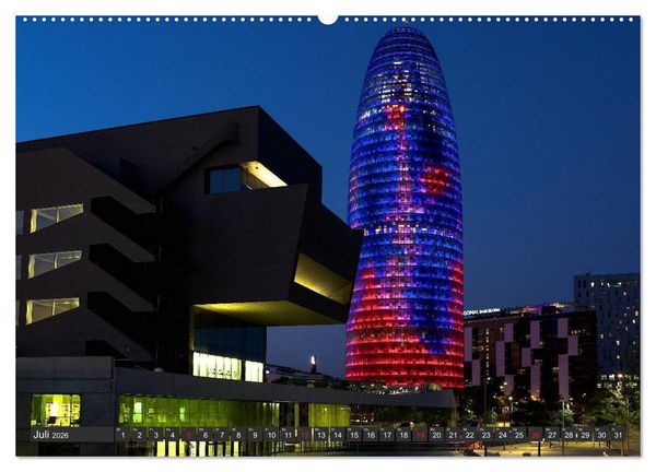 Produktbild: Barcelona Impressionen (hochwertiger Premium Wandkalender 2026 DIN A2 quer), Kunstdruck in Hochglanz