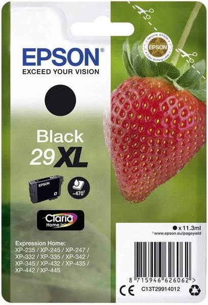 Epson Druckerpatrone T2991, 29XL Original Schwarz C13T29914012