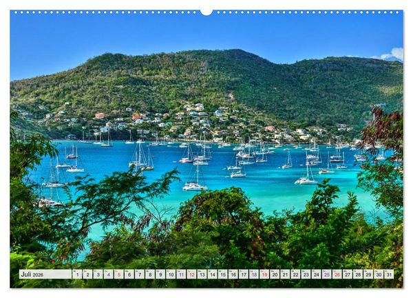 Produktbild: Inseln &uuml;ber dem Winde (hochwertiger Premium Wandkalender 2026 DIN A2 quer), Kunstdruck in Hochglanz