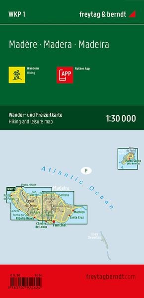 Produktbild: Freytag & berndt Wanderkarte WKP 1 Madeira 1:30.000