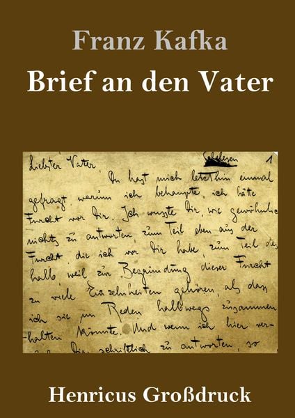 Produktbild: Brief an den Vater (Gro&szlig;druck)